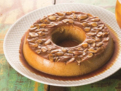 Pudim de Café com Amêndoas