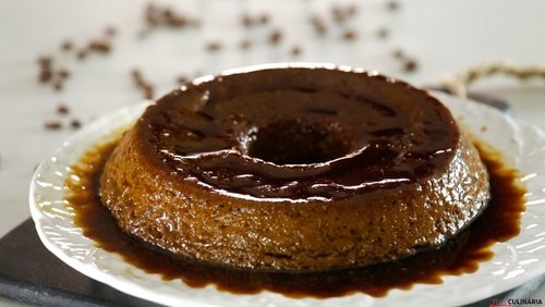 Pudim de Chocolate com Café Fino