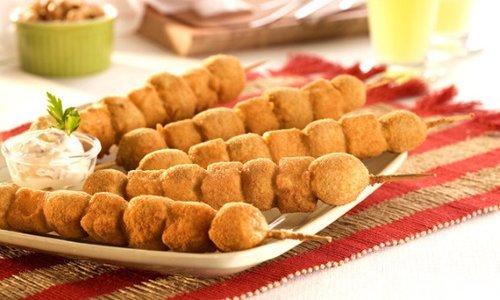 Espetinho Crocante de Batata (petisco)