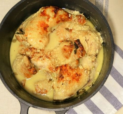 Frango Assado ao Leite de Coco