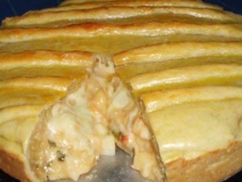 Pastelão de Peito de Peru com massa Light de Iogurte