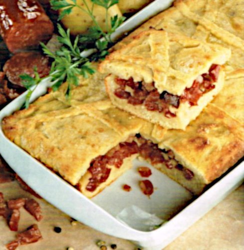 Torta de Batata com Salame